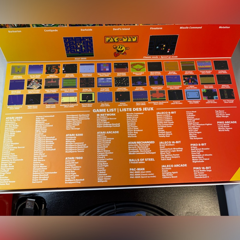 Arcade Atari GameStation Go Portable Handheld - White & Orange - Picture 7 of 8